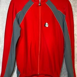 ETXEONDO CYCLING JACKET‎ Adults XL Red Warm Full Zip